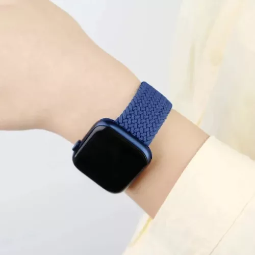 Techsuit - Watchband (W032) - Apple Watch 1/2/3/4/5/6/7/8/9/10/11/SE/SE 2/SE 3/Ultra/2/3 (42/44/45/46/49mm) - Atlantic Blue
