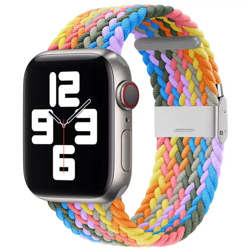 Techsuit - Watchband (W032) - Apple Watch 1/2/3/4/5/6/7/8/9/10/11/SE/SE 2/SE 3/Ultra/2/3 (42/44/45/46/49mm) - Heartbeat Purple