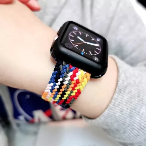 Techsuit - Watchband (W032) - Apple Watch 1/2/3/4/5/6/7/8/9/10/11/SE/SE 2/SE 3/Ultra/2/3 (42/44/45/46/49mm) - Heartbeat Purple