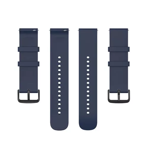 Techsuit - Watchband 22mm (W001) - Huawei Watch GT 2 (46mm)/GT 2 Pro/GT 3 Pro (46mm)/Ultimate, Xiaomi Watch S1 - Dark Blue