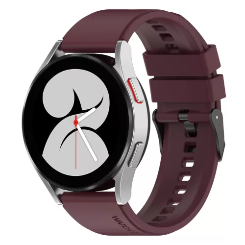 Techsuit - Watchband 20mm (W026) - Samsung Galaxy Watch 4/5/Active 2, Huawei Watch GT 3 (42mm)/GT 3 Pro (43mm) - Burgundy