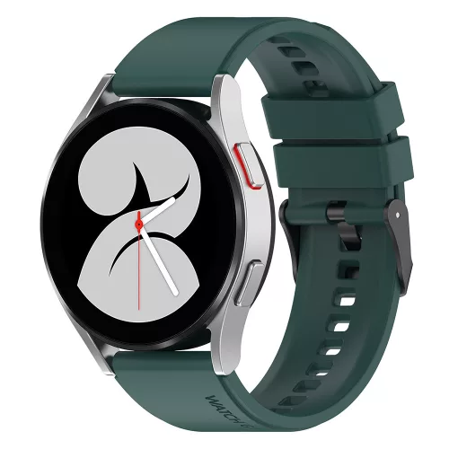 Techsuit - Watchband 20mm (W026) - Samsung Galaxy Watch 4/5/Active 2, Huawei Watch GT 3 (42mm)/GT 3 Pro (43mm) - Dark Green