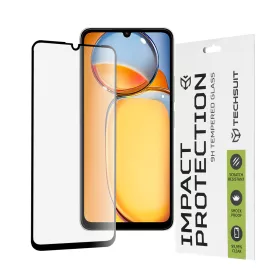   Techsuit - 111D Full Cover / Full Glue üvegfólia - Xiaomi Redmi 13C 4G / Redmi 13C 5G / Poco C65 - Fekete széllel