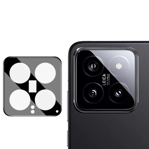 Techsuit - Full Camera - Kameravédő üvegfólia - Xiaomi 14 - Fekete