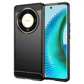Techsuit - Carbon szilikon tok - Honor Magic6 Lite - Fekete