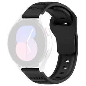   Techsuit - Watchband 20mm (W050) - Samsung Galaxy Watch 4/5/Active 2, Huawei Watch GT 3 (42mm)/GT 3 Pro (43mm) - Black