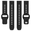 Techsuit - Watchband 20mm (W050) - Samsung Galaxy Watch 4/5/Active 2, Huawei Watch GT 3 (42mm)/GT 3 Pro (43mm) - Black