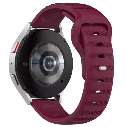 Techsuit - Watchband 20mm (W050) - Samsung Galaxy Watch 4/5/Active 2, Huawei Watch GT 3 (42mm)/GT 3 Pro (43mm) - Bordeaux