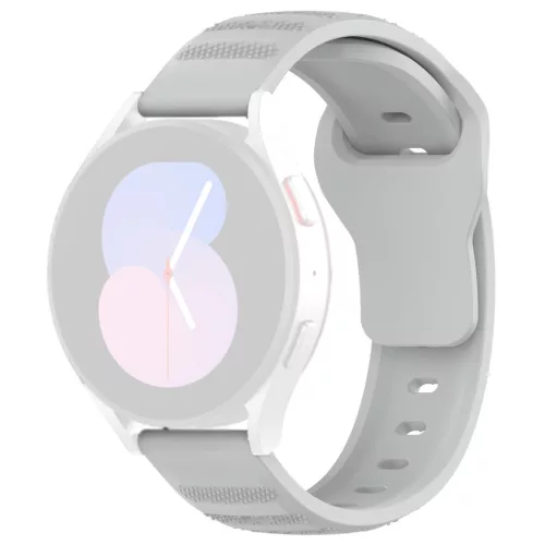 Techsuit - Watchband 20mm (W050) - Samsung Galaxy Watch 4/5/Active 2, Huawei Watch GT 3 (42mm)/GT 3 Pro (43mm) - Gray