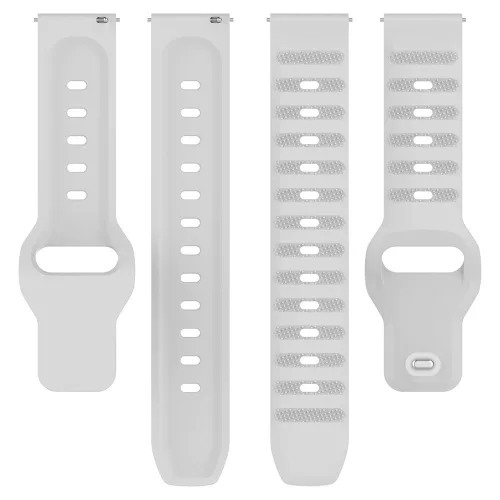 Techsuit - Watchband 20mm (W050) - Samsung Galaxy Watch 4/5/Active 2, Huawei Watch GT 3 (42mm)/GT 3 Pro (43mm) - Gray