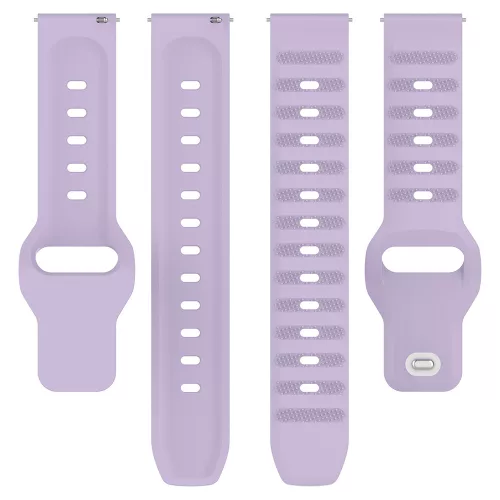 Techsuit - Watchband 20mm (W050) - Samsung Galaxy Watch 4/5/Active 2, Huawei Watch GT 3 (42mm)/GT 3 Pro (43mm) - Purple