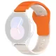 Techsuit - Watchband 20mm (W050) - Samsung Galaxy Watch 4/5/Active 2, Huawei Watch GT 3 (42mm)/GT 3 Pro (43mm) - Orange Beige