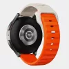 Techsuit - Watchband 20mm (W050) - Samsung Galaxy Watch 4/5/Active 2, Huawei Watch GT 3 (42mm)/GT 3 Pro (43mm) - Orange Beige