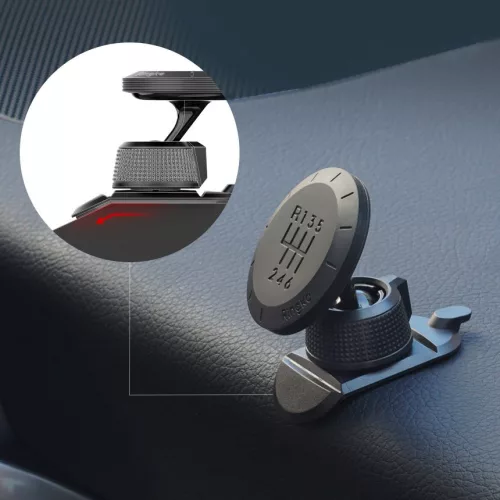 Ringke - Autós tartó - Gear Mount Design Műszerfalra - Black
