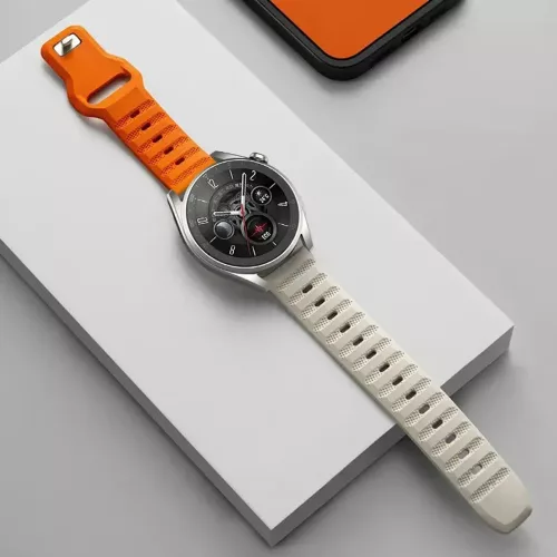 Techsuit - Watchband 22mm (W050) - Huawei Watch GT 2 (46mm)/GT 2 Pro/GT 3 Pro (46mm)/Ultimate, Xiaomi Watch S1 - Orange