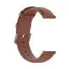 Techsuit - Watchband 20mm (W007PU) - Samsung Galaxy Watch 4/5/Active 2, Huawei Watch GT 3 (42mm)/GT 3 Pro (43mm) - Brown