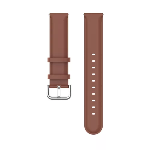 Techsuit - Watchband 20mm (W007PU) - Samsung Galaxy Watch 4/5/Active 2, Huawei Watch GT 3 (42mm)/GT 3 Pro (43mm) - Brown