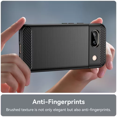 Techsuit - Carbon szilikon tok - Google Pixel 8a - Fekete