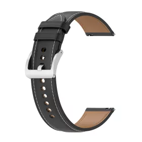   Techsuit - Watchband 20mm (W048) - Samsung Galaxy Watch 4/5/Active 2, Huawei Watch GT 3 (42mm)/GT 3 Pro (43mm) - Black