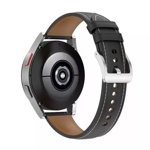Techsuit - Watchband 20mm (W048) - Samsung Galaxy Watch 4/5/Active 2, Huawei Watch GT 3 (42mm)/GT 3 Pro (43mm) - Black