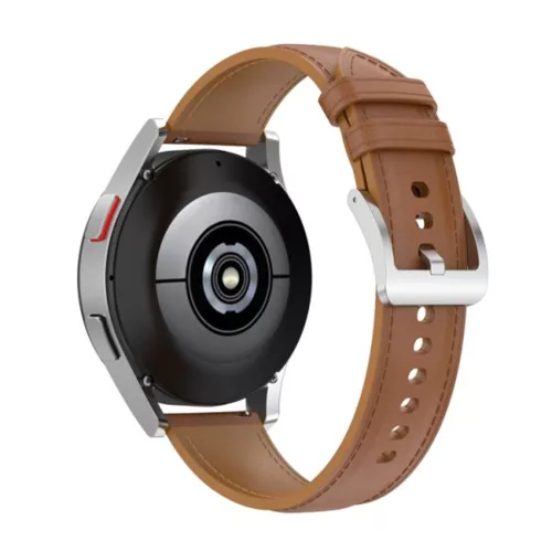 Techsuit - Watchband 20mm (W048) - Samsung Galaxy Watch 4/5/Active 2, Huawei Watch GT 3 (42mm)/GT 3 Pro (43mm) - Brown