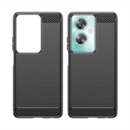 Techsuit - Carbon szilikon tok - Oppo A79 5G / OnePlus Nord N30 SE - Fekete