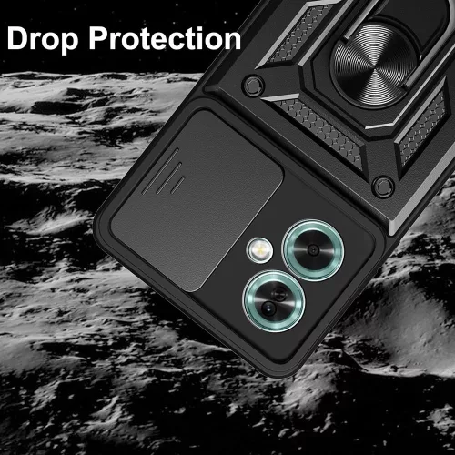 Techsuit - CamShield ütésálló tok - Oppo A79 5G / OnePlus Nord N30 SE - Fekete