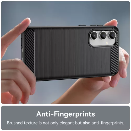 Techsuit - Carbon szilikon tok - Samsung Galaxy A35 5G - Fekete