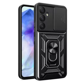   Techsuit - CamShield ütésálló tok - Samsung Galaxy A55 5G - Fekete