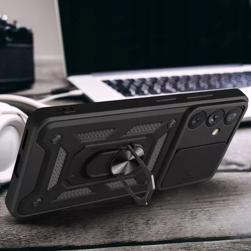 Techsuit - CamShield ütésálló tok - Samsung Galaxy A55 5G - Fekete