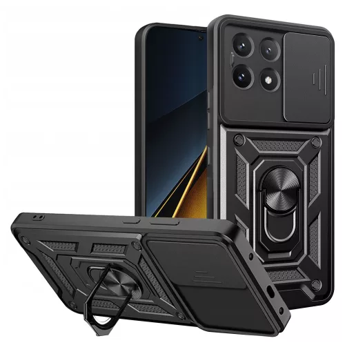 Techsuit - CamShield ütésálló tok - Xiaomi Poco X6 Pro - Fekete