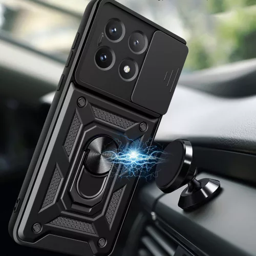Techsuit - CamShield ütésálló tok - Xiaomi Poco X6 Pro - Fekete