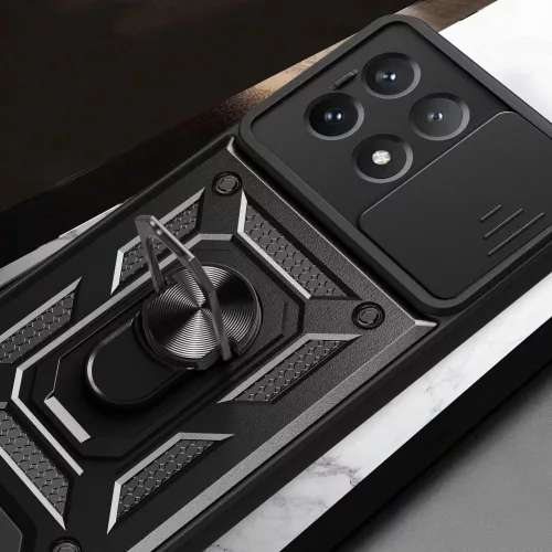 Techsuit - CamShield ütésálló tok - Xiaomi Poco X6 Pro - Fekete