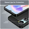 Techsuit - Carbon szilikon tok - Honor X7b / X7b 5G / 90 SMART - Fekete