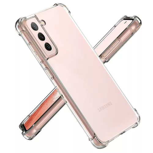 Techsuit - Shockproof Átlátszó Ütésálló Szilikon tok - Samsung Galaxy S21 5G - Átlátszó