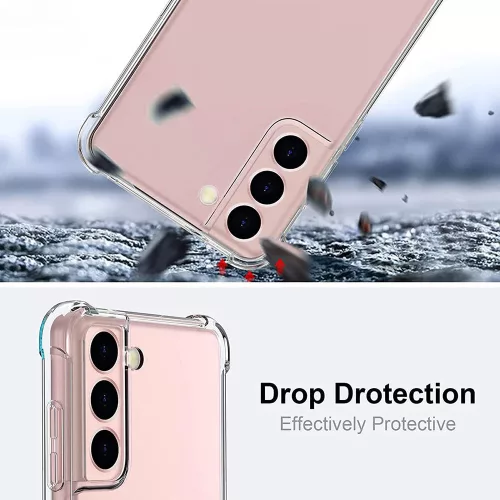 Techsuit - Shockproof Átlátszó Ütésálló Szilikon tok - Samsung Galaxy S21 5G - Átlátszó