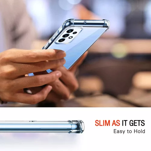 Techsuit - Shockproof Átlátszó Ütésálló Szilikon tok - Samsung Galaxy A32 4G - Átlátszó