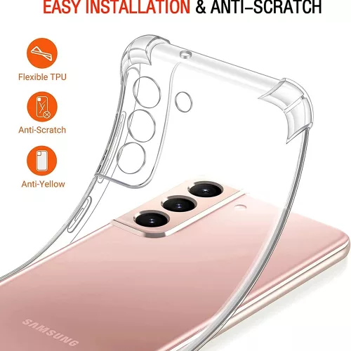 Techsuit - Shockproof Átlátszó Ütésálló Szilikon tok - Samsung Galaxy Note 10 Plus 4G / Note 10 Plus 5G - Átlátszó