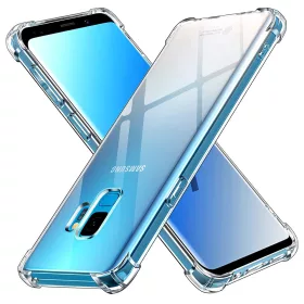   Techsuit - Shockproof Átlátszó Ütésálló Szilikon tok - Samsung Galaxy S9 - Átlátszó