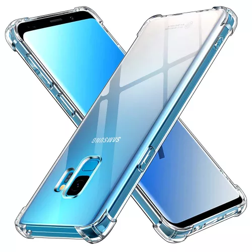 Techsuit - Shockproof Átlátszó Ütésálló Szilikon tok - Samsung Galaxy S9 - Átlátszó