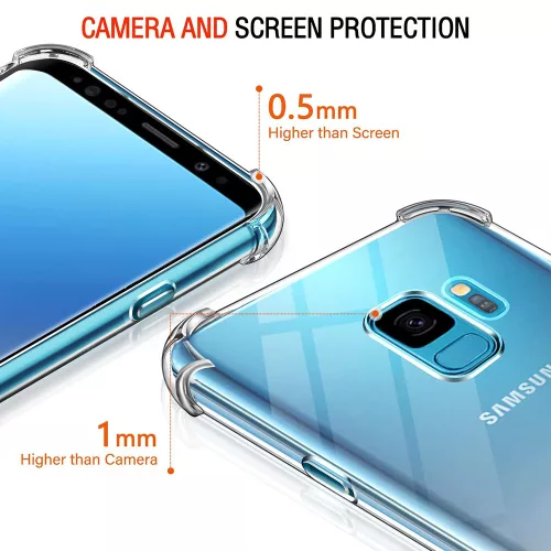 Techsuit - Shockproof Átlátszó Ütésálló Szilikon tok - Samsung Galaxy S9 - Átlátszó