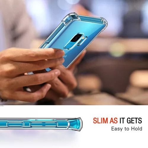 Techsuit - Shockproof Átlátszó Ütésálló Szilikon tok - Samsung Galaxy S9 - Átlátszó
