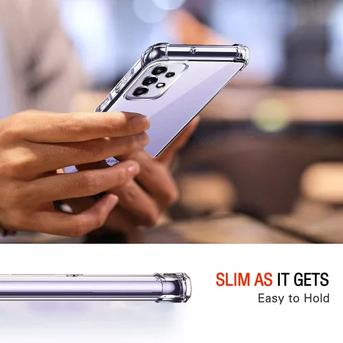 Techsuit - Shockproof Átlátszó Ütésálló Szilikon tok - Samsung Galaxy A52 4G / A52 5G / A52s 5G - Átlátszó