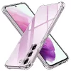 Techsuit - Shockproof Átlátszó Ütésálló Szilikon tok - Samsung Galaxy S21 FE 5G - Átlátszó