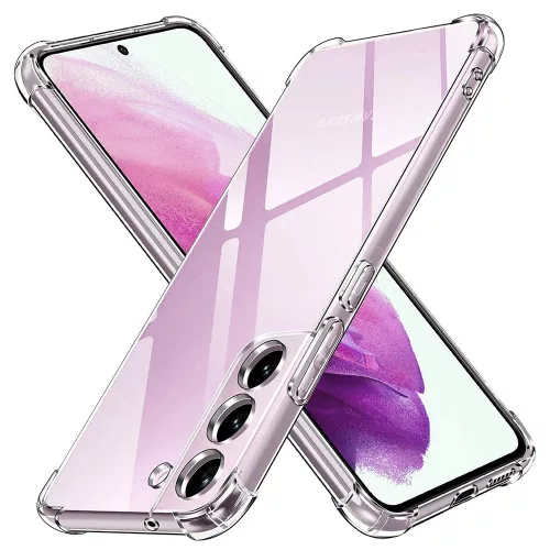 Techsuit - Shockproof Átlátszó Ütésálló Szilikon tok - Samsung Galaxy S21 FE 5G - Átlátszó