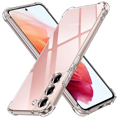 Techsuit - Shockproof Átlátszó Ütésálló Szilikon tok - Samsung Galaxy S22 5G - Átlátszó