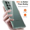 Techsuit - Shockproof Átlátszó Ütésálló Szilikon tok - Samsung Galaxy S22 Ultra 5G - Átlátszó