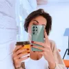 Techsuit - Shockproof Átlátszó Ütésálló Szilikon tok - Samsung Galaxy S22 Ultra 5G - Átlátszó