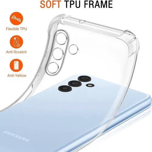 Techsuit - Shockproof Átlátszó Ütésálló Szilikon tok - Samsung Galaxy A13 5G / A04S - Átlátszó