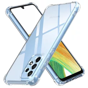   Techsuit - Shockproof Átlátszó Ütésálló Szilikon tok - Samsung Galaxy A33 5G - Átlátszó